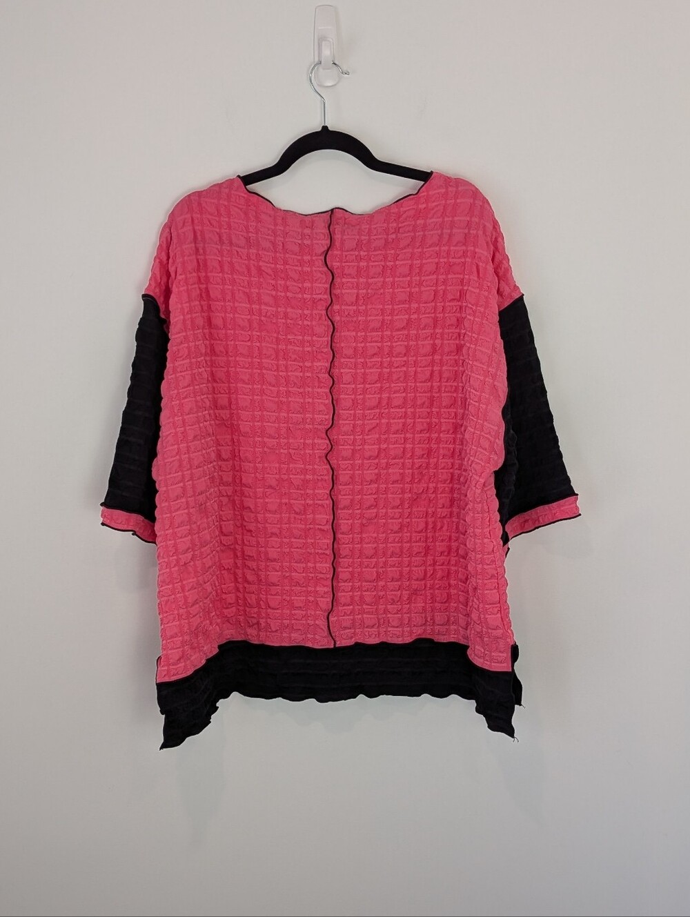 Moonlight Y&S Fashion Design Textured Boxy Top S Lagenlook Art To Wear - Picture 5 of 5